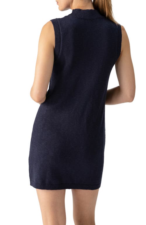 Shop Sanctuary Life Is Easy Sleeveless Sweater Minidress In Heritage Navy