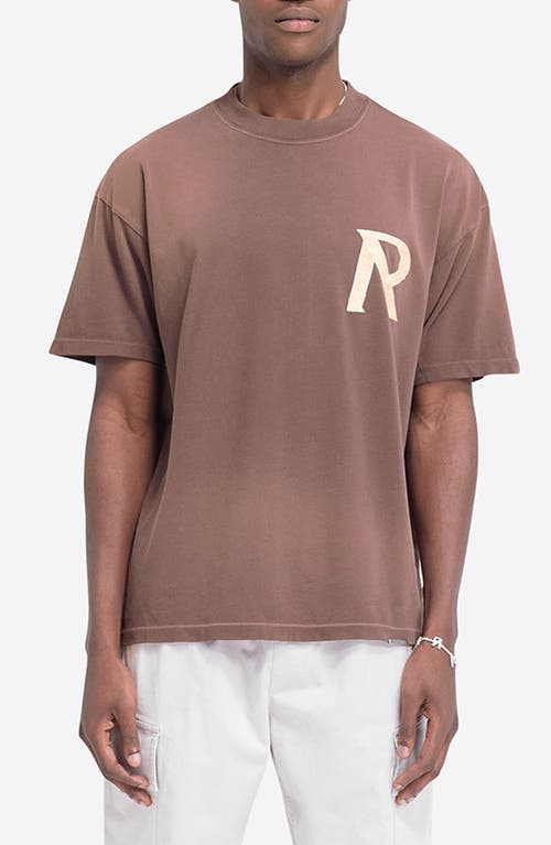 Represent Masking Tape Monogram Cotton Graphic T-Shirt in Cedar 