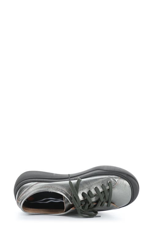 Softinos By Fly London Platform Sneaker In Graphite Laminate
