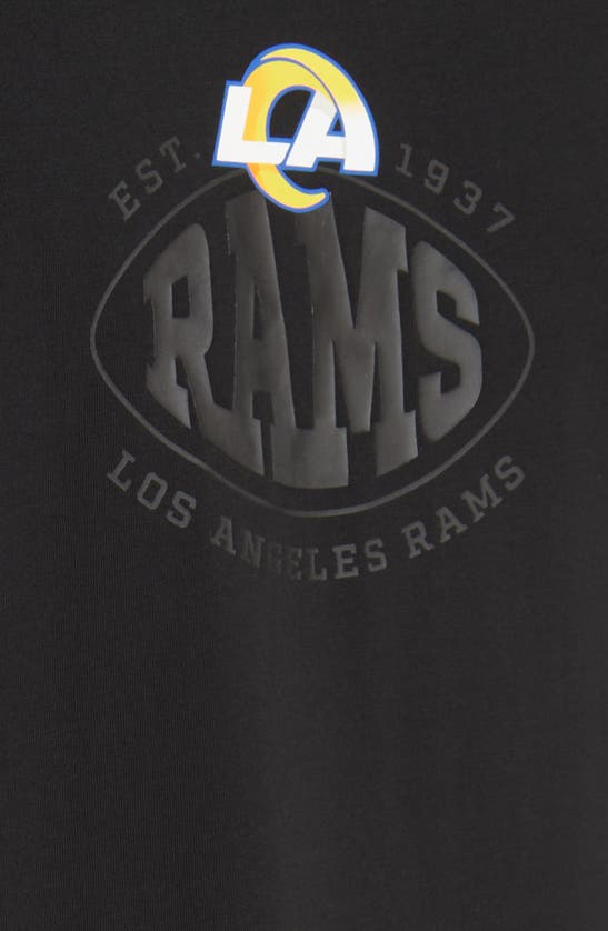 Shop Hugo Boss X Nfl Tackle Graphic T-shirt In Los Angeles Rams Black