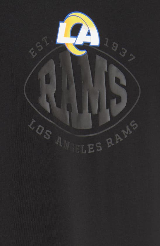Shop Hugo Boss Boss X Nfl Tackle Graphic T-shirt In Los Angeles Rams Black
