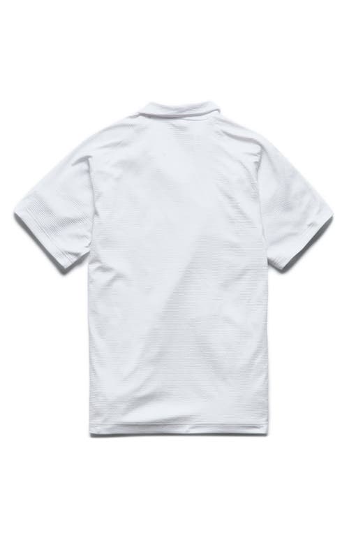 Reigning Champ Solotex® Mesh Tiebreak Polo In White
