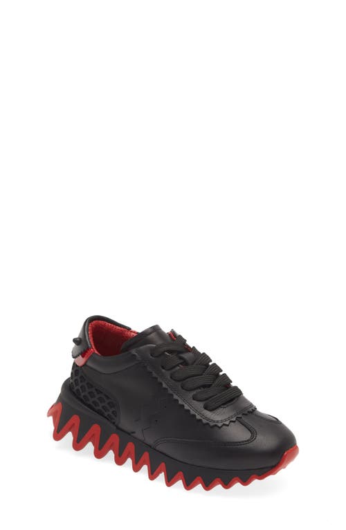 Christian Louboutin Kids' Mini Shark Sneaker Black at Nordstrom,