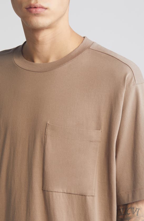 Shop Bp. Oversize Pocket T-shirt In Brown Bark