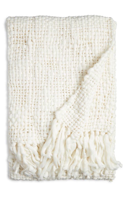 Shop Nordstrom Chunky Handwoven Throw Blanket In Ivory Marshmallow