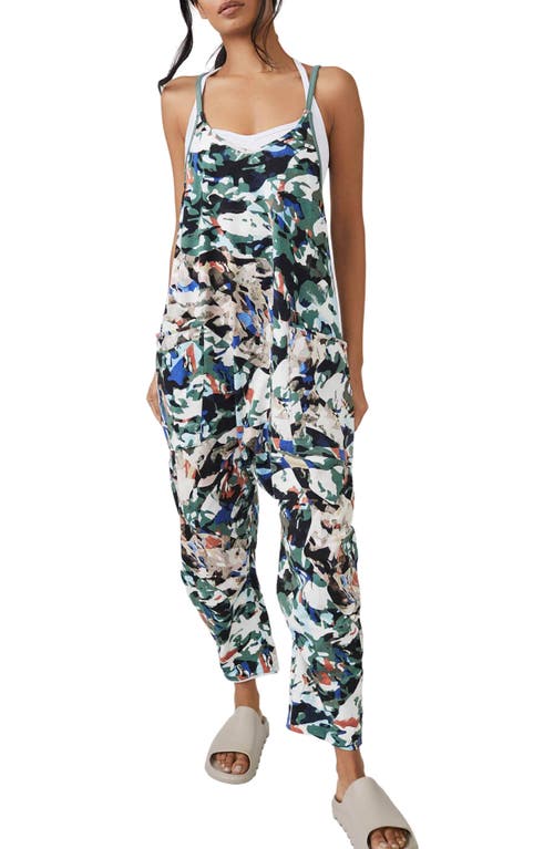 FP Movement Hot Shot Print Jumpsuit in Evergreen Combo