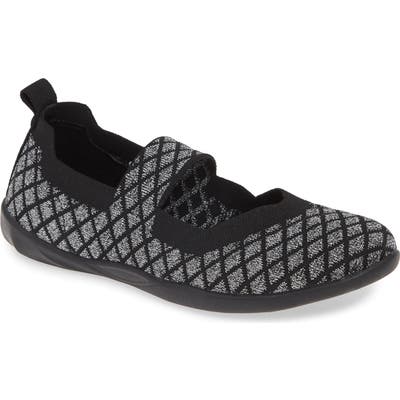 Bernie Mev. Cuddly X Mary Jane Flat, Metallic