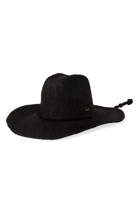 Brixton Austin Straw Cowboy Hat In Black