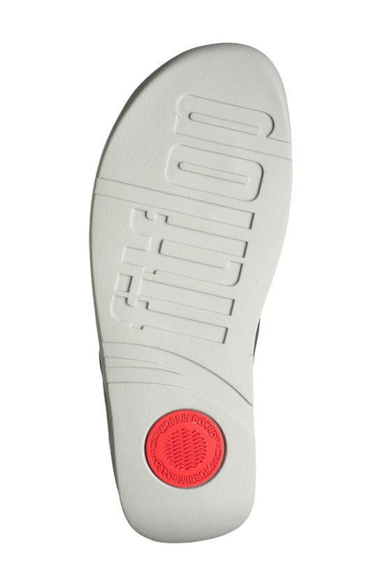 Fitflop Galaxy Toe Wedge Flip Flop In Pewter