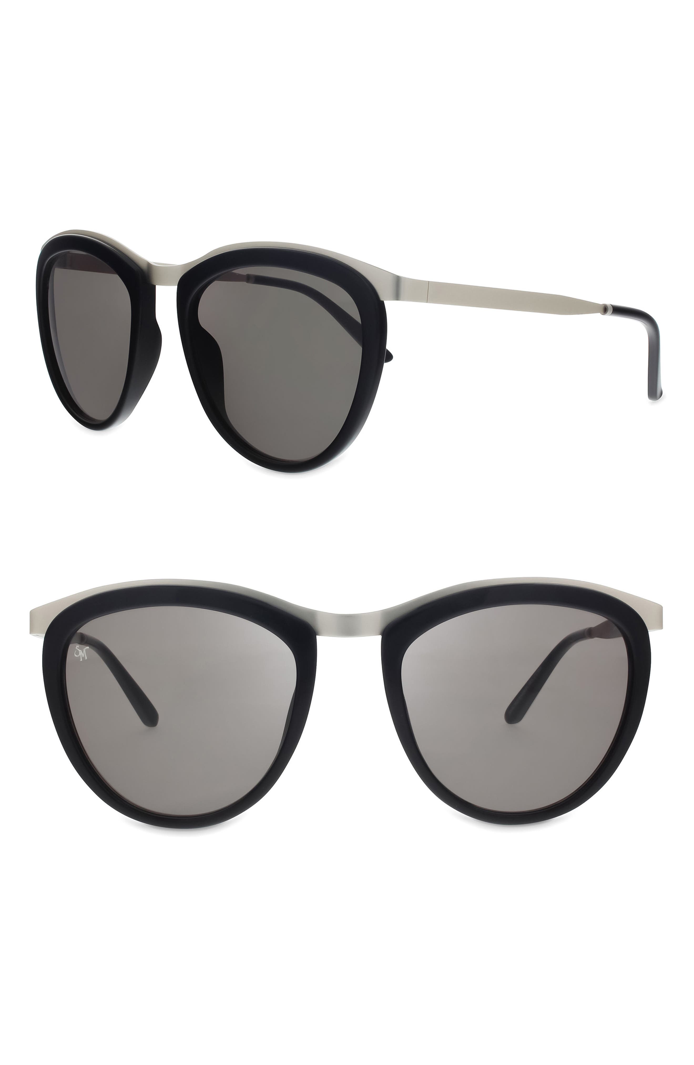 SMOKE X MIRRORS Comic Strip 51mm Round Sunglasses Nordstrom