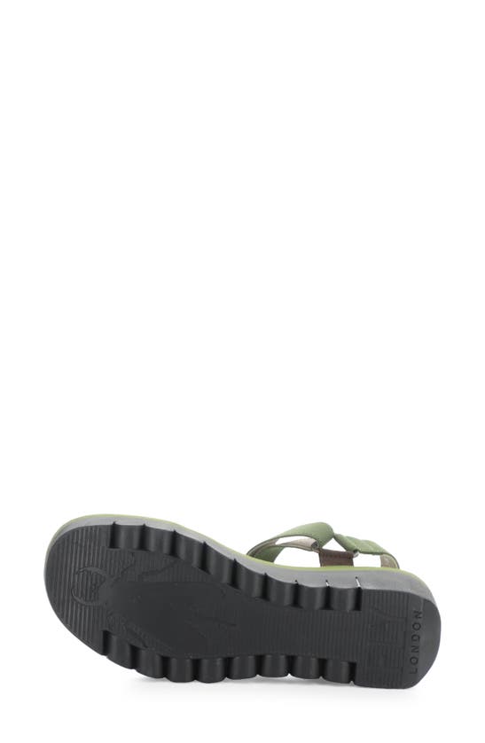 Shop Fly London Yefa Wedge Sandal In Military/ Multi
