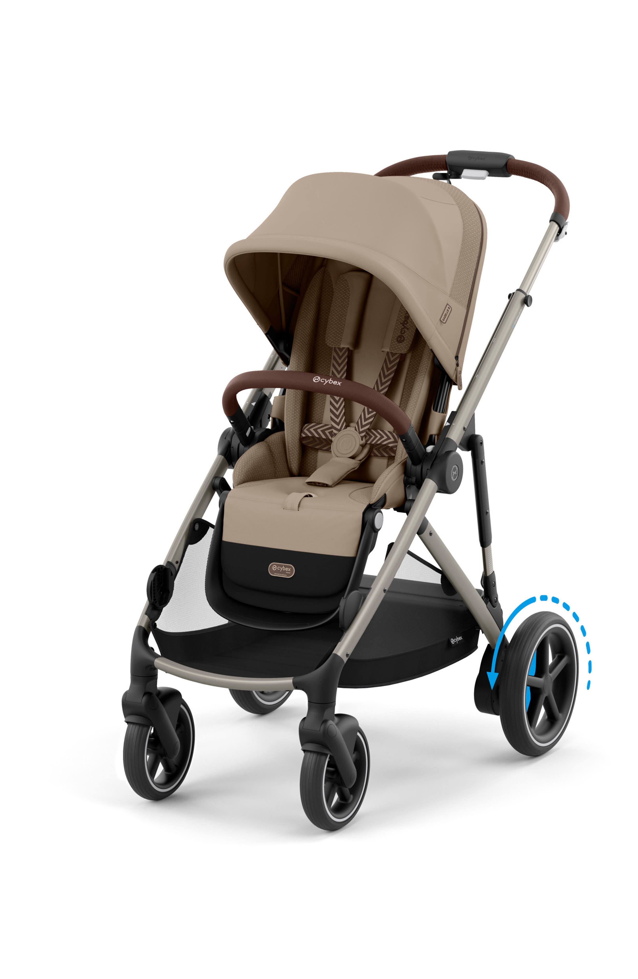 CYBEX e-Gazelle S Stroller in Taupe/Almond Beige 