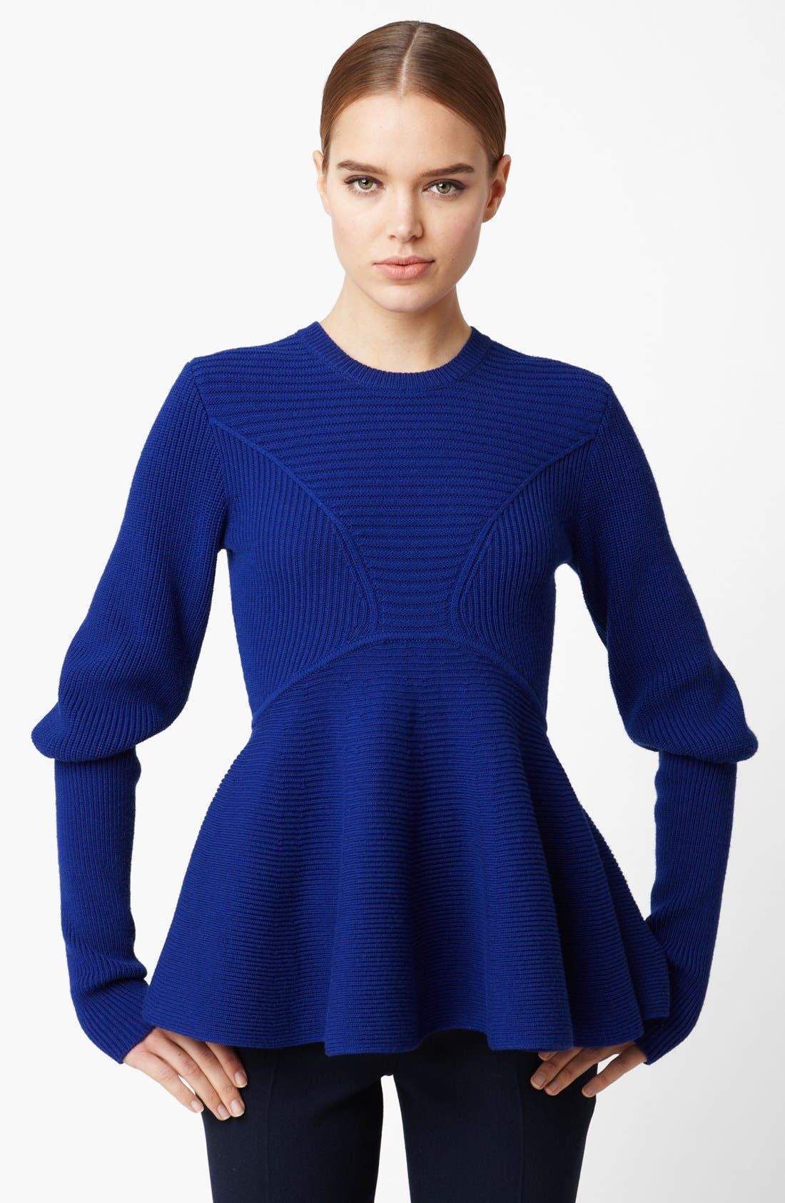 alexander mcqueen blue sweater