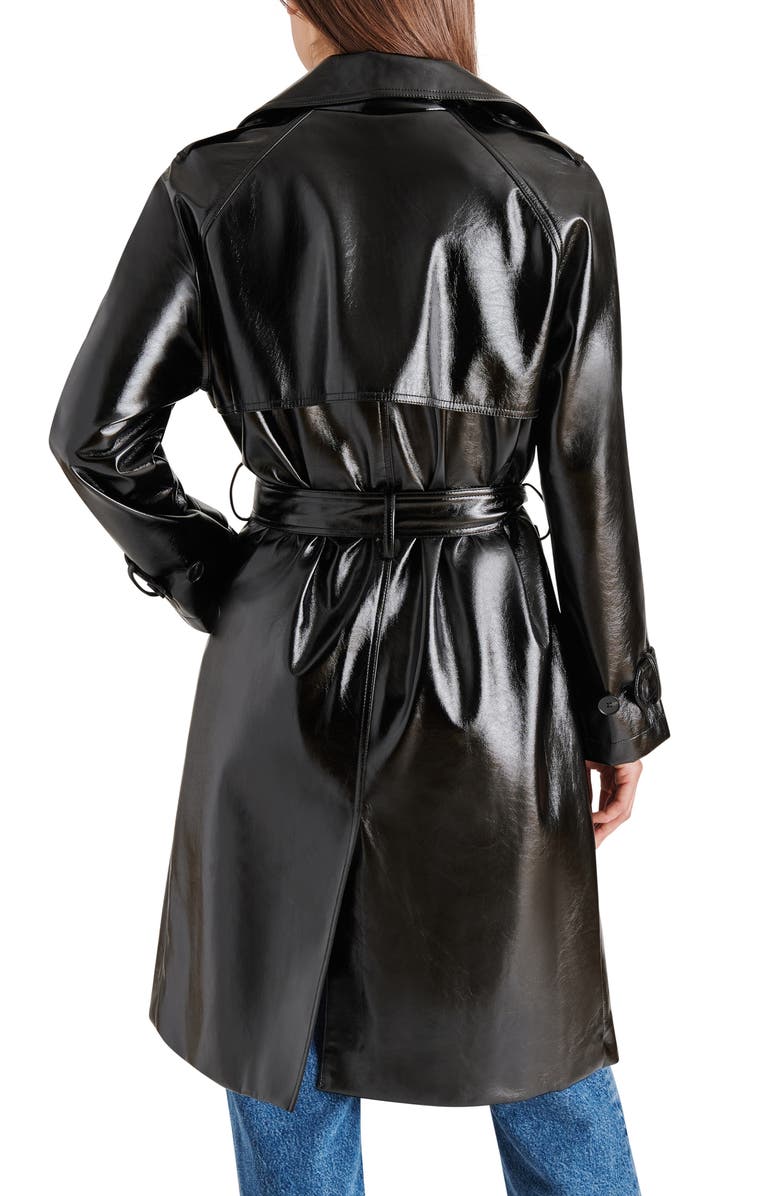 Steve Madden Ilia Faux Leather Trench Coat | Nordstrom