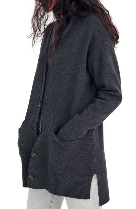 Women's Grey Cardigan Sweaters 