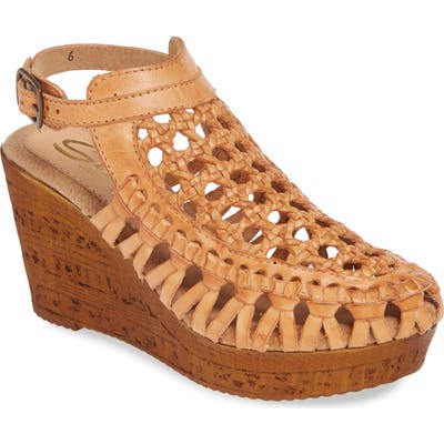Sbicca Huntspoint Wedge Sandal, Brown