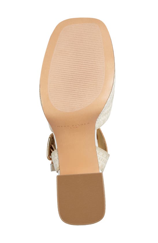 Shop Marc Fisher Ltd Gemmie Platform Sandal In Light Natural 110