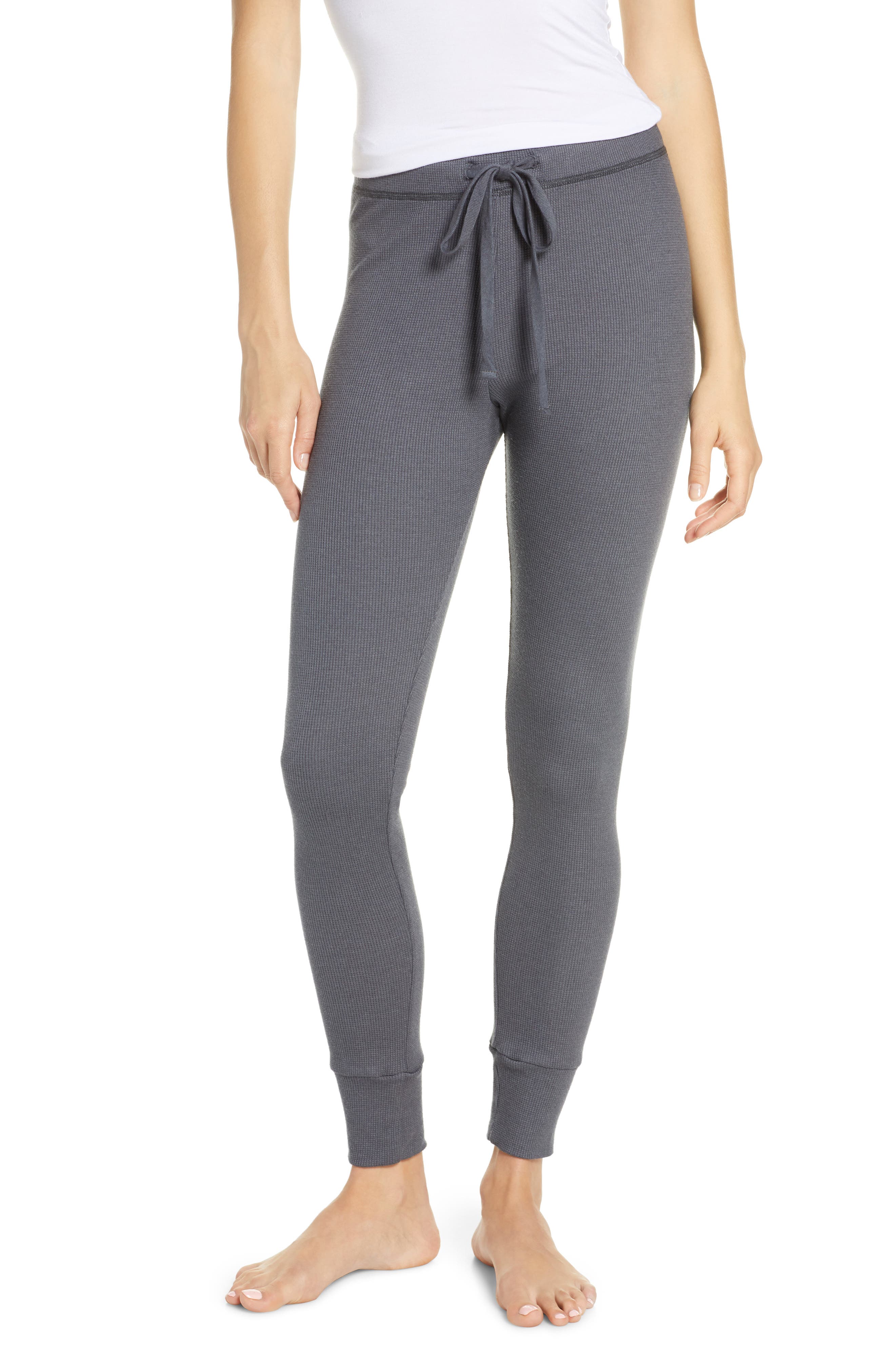 Project Social T Thermal Pajama Pants, Black