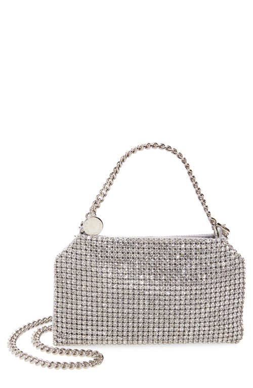 Stella McCartney Small Falabella Crystal Mesh East/West Handbag in Silver at Nordstrom