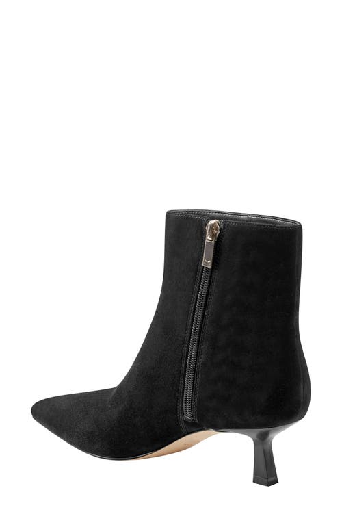 Shop Marc Fisher Ltd Kolton Kitten Heel Bootie In Black Suede