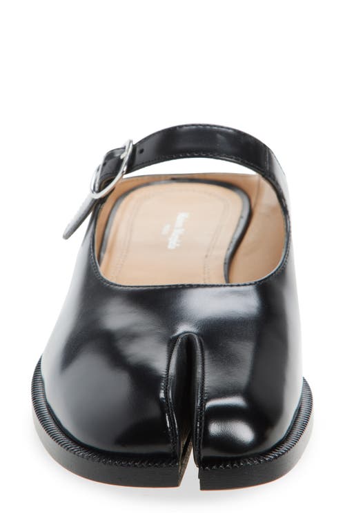 Maison Margiela Tabi Mary Jane Mule In Black