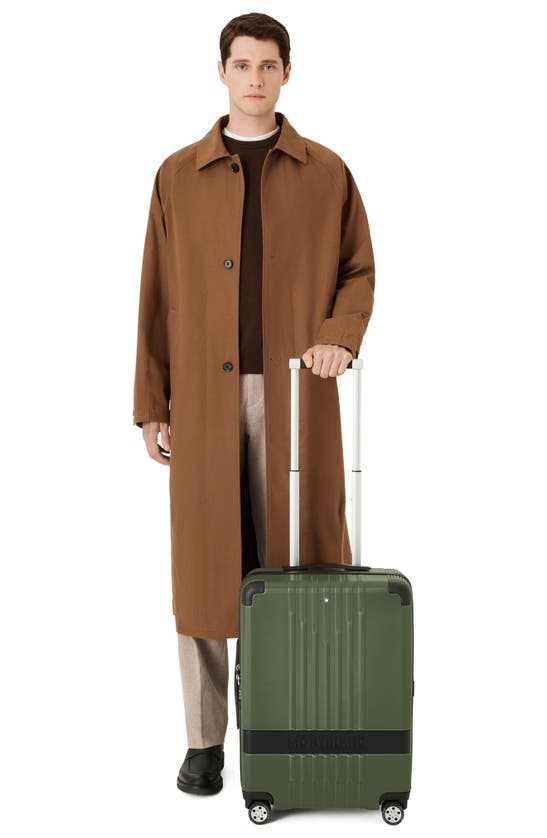 Shop Montblanc My4810 Cabin Trolley Carry-on Suitcase In Green