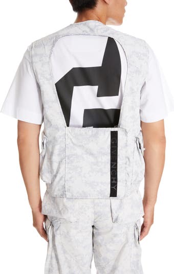Givenchy Men's Camo-Print Open-Back Cargo Vest