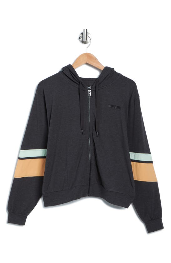 Rip Curl Run Swim Surf Zipup Hoodie In Black Marle ModeSens