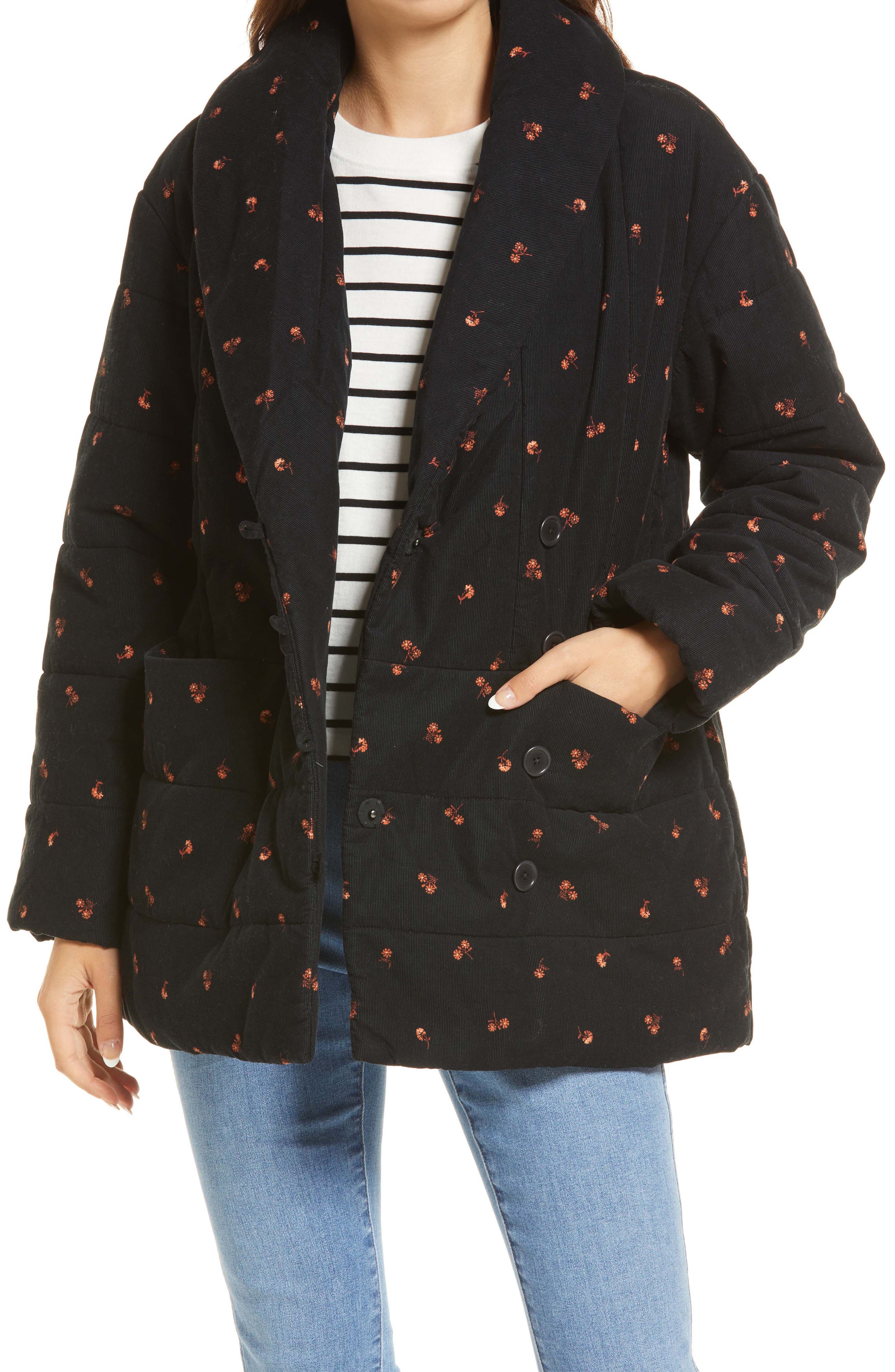Madewell Dumont Amie Floral Quilted 