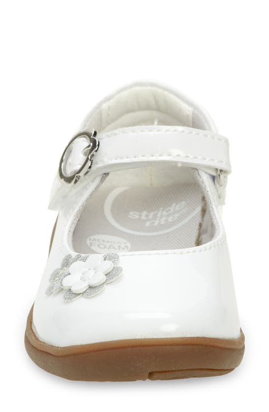 Stride Rite Holly Mary Jane In White Patent