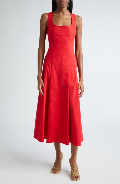 Shop A.l.c . Isabel Fit & Flare Dress In Rouge