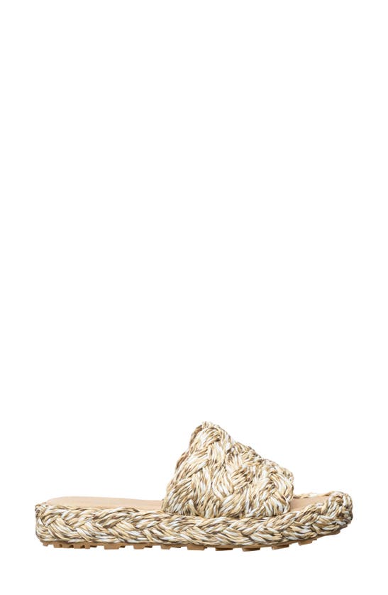 Antelope Brea Woven Raffia Slide Sandal In Natural Rafia