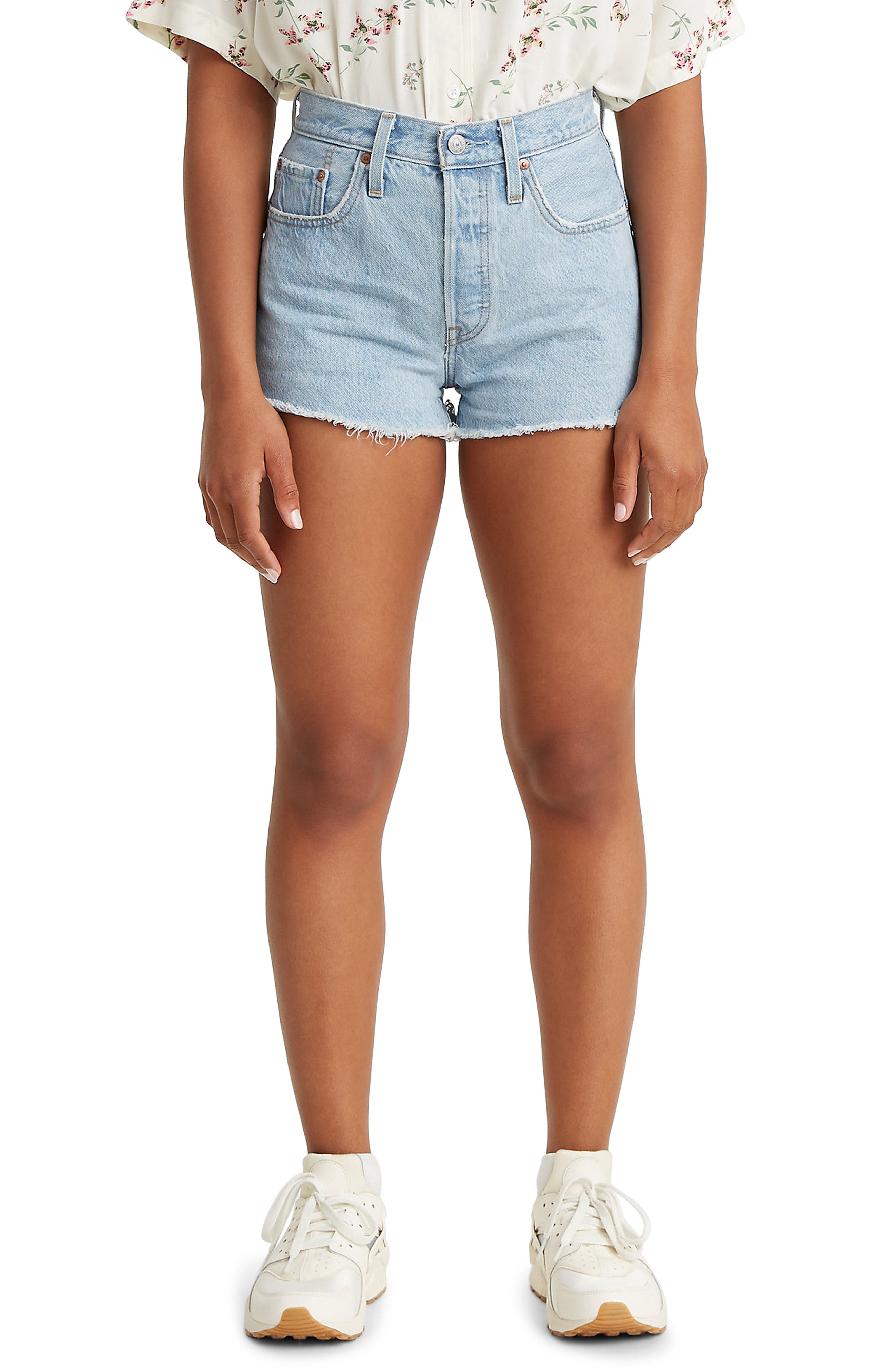 high waisted cut off shorts