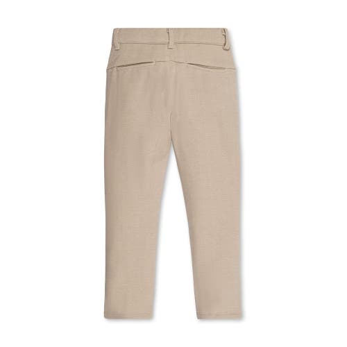 Hope & Henry Baby Boys' Fleece Suit Pant, Infant In Taupe Herringbone Fleece