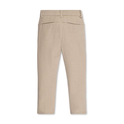 Shop Hope & Henry Boys' Fleece Suit Pant, Toddler In Taupe Herringbone Fleece