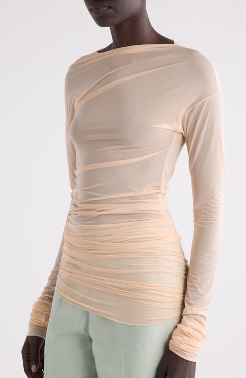 Shop Dries Van Noten Hoan Ruched Jersey Dress In Blush