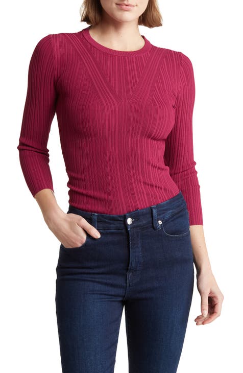 Cutout Rib Sweater