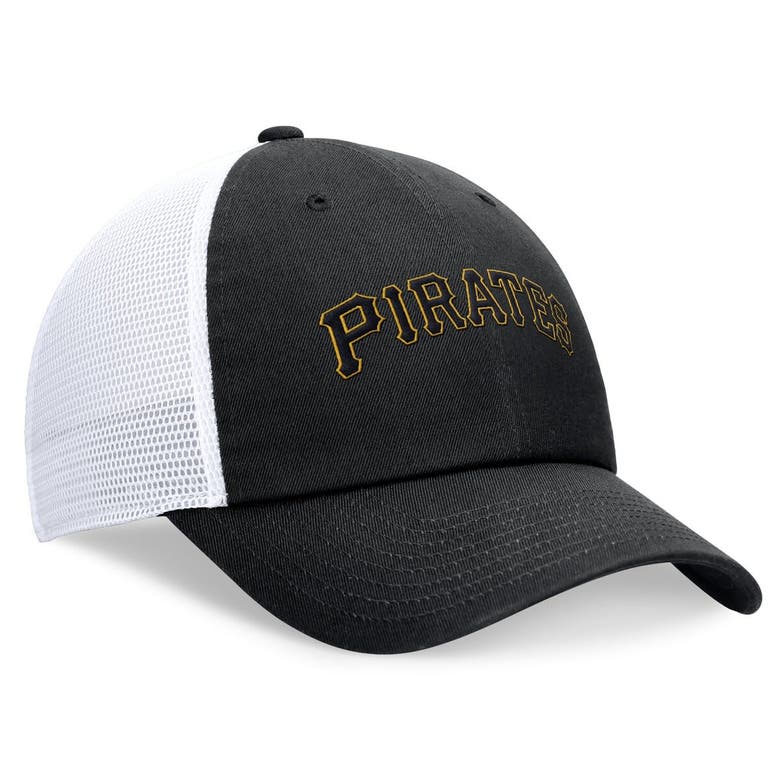 Shop Nike Black Pittsburgh Pirates Evergreen Wordmark Trucker Adjustable Hat