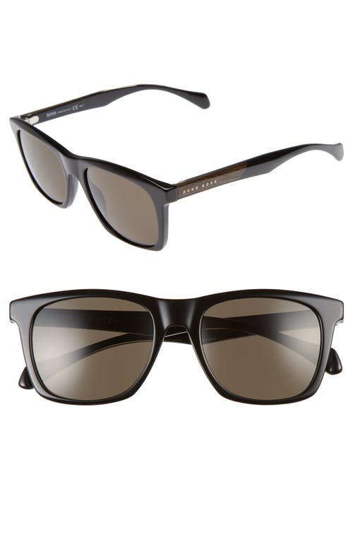 BOSS 53mm Sunglasses in Black/Brown at Nordstrom