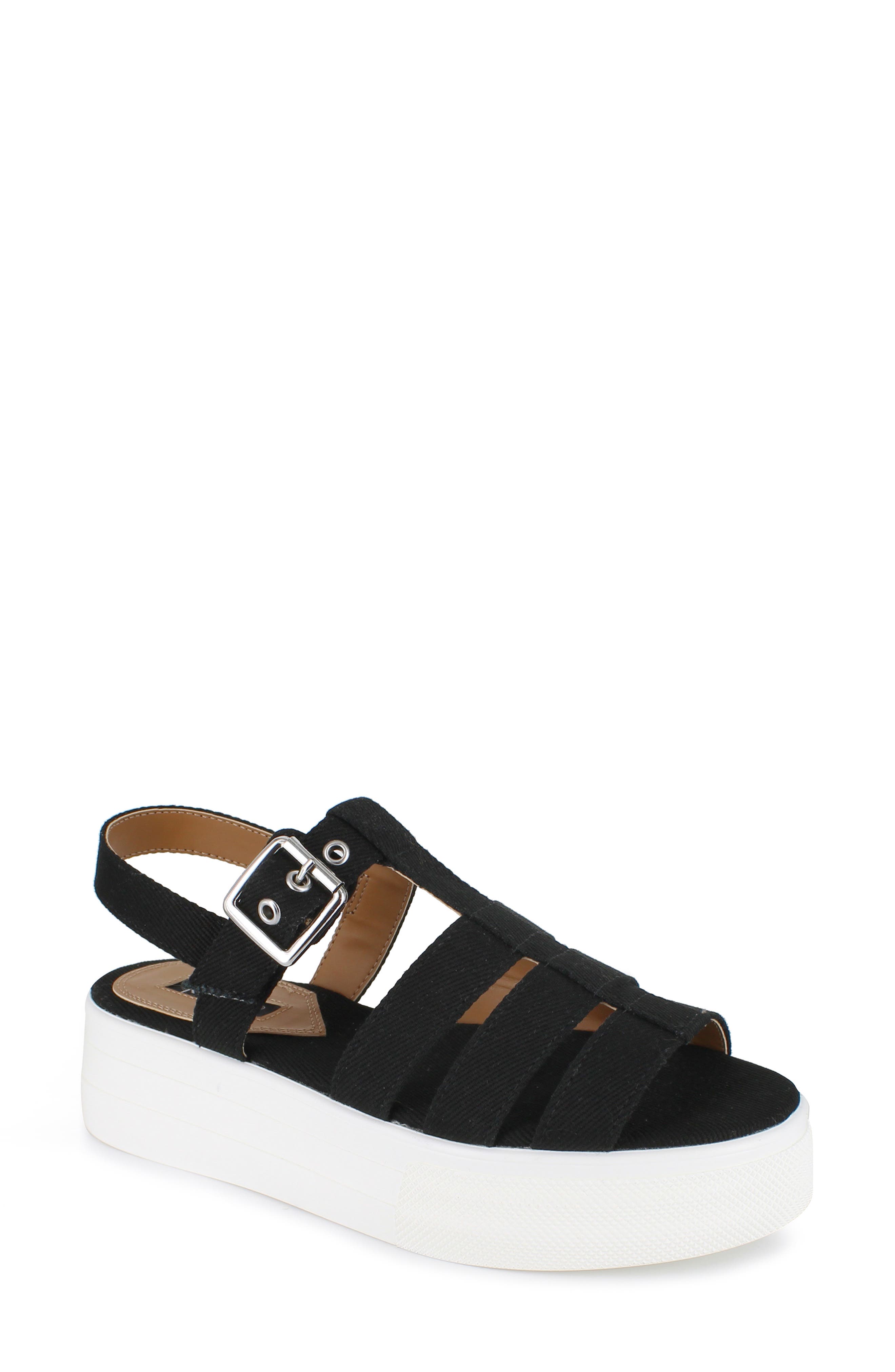 kensie sandals black