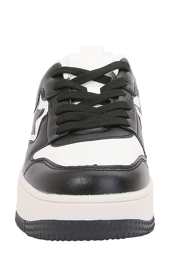 Shop Berness Nova Platform Sneaker In Black/ White