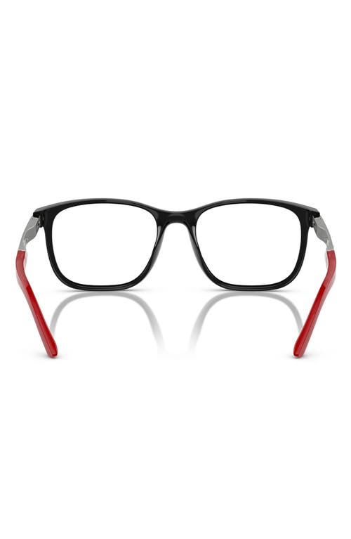 Scuderia Ferrari 55mm Pillow Optical Glasses In Black