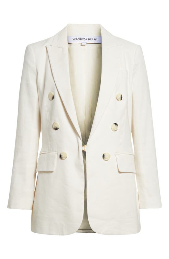 Shop Veronica Beard Bexley Dickey Jacket In Off White