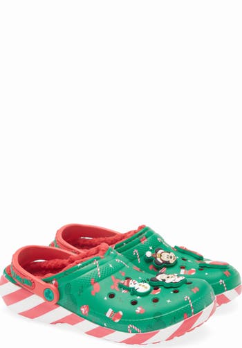 サンダル Crocs Mickey Holiday Lined Classic Clogs Crocs Mickey Mouse Christmas Lined Classic Clog | Famous