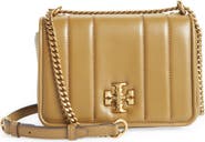 Authentic Tory Burch Kira Chain Shoulder Bag BLACK Rolled Gold