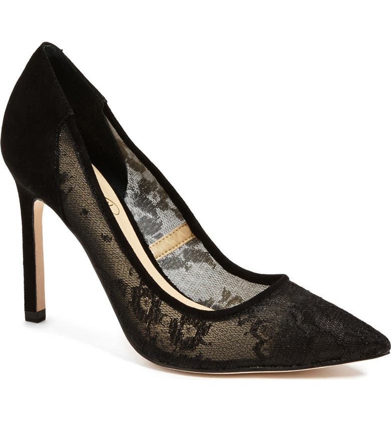 IVANKA TRUMP 'Calla' Pump, Main, color, BLACK LACE