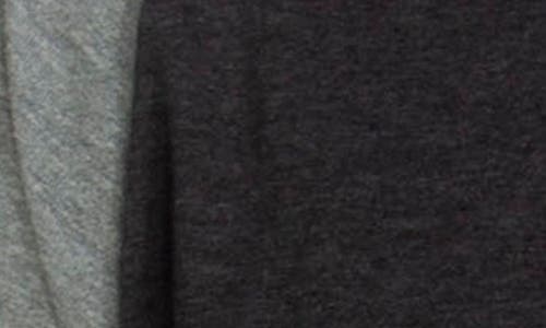 Unsimply Stitched Pullover Raglan Hoodie In Heather Grey