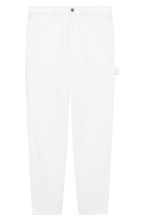 Theory Straight Leg Carpenter Jeans In Soft White