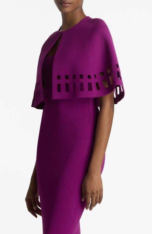 Shop St John St. John Collection Cutout Milano Knit Cape In Azalea