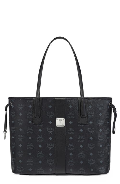 MCM Medium Liz Reversible Shopper in Black Smart Closet